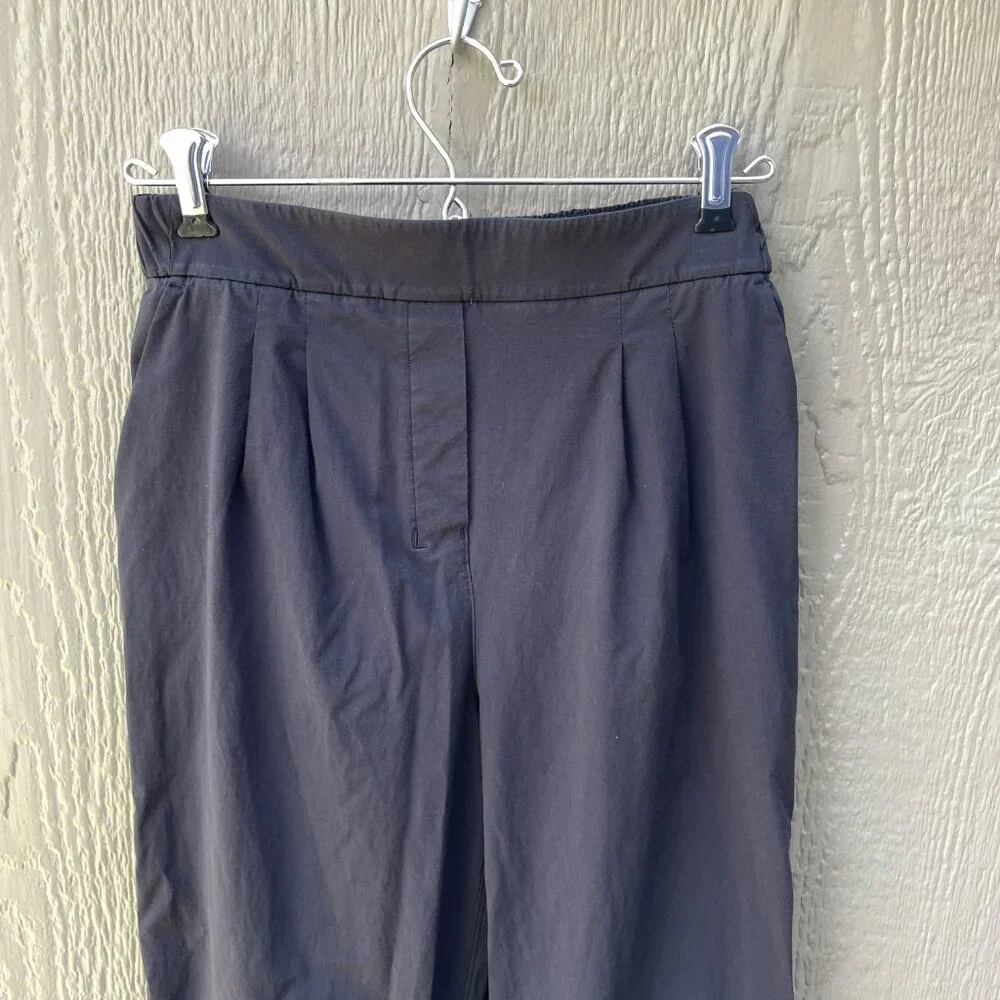 Lululemon Pants Women 4 Your True Trouser High Rise Black Pleated Elastic Waist